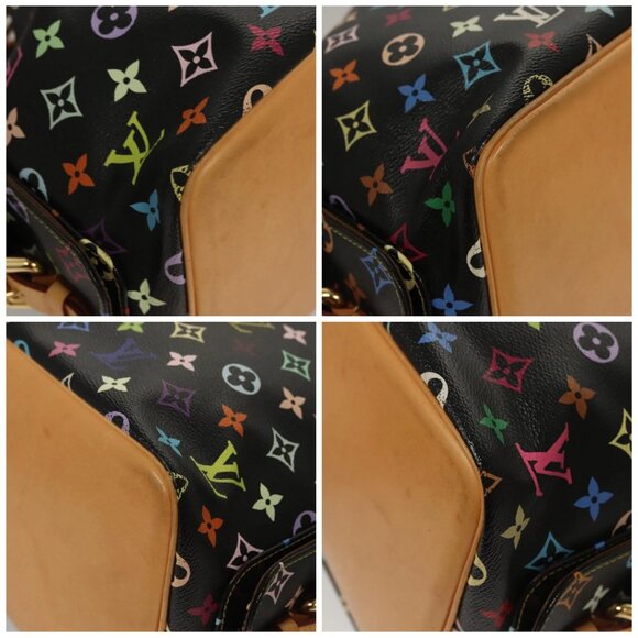 LOUIS VUITTON Monogram Multicolor Petit Noe Bag Black M42230 LV Auth PP401A - Picture 14 of 16
